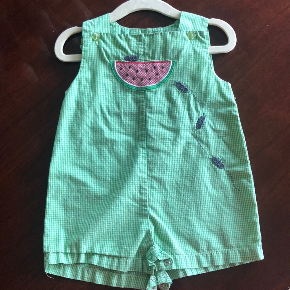 Adorable Watermelon w/ants Romper